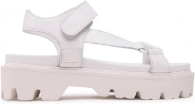 Blauer Moderne Witte Sandalen White Dames