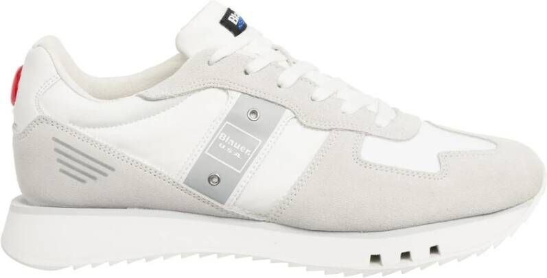 Blauer Multicolor Vetersluiting Tokyo Sneakers White Heren