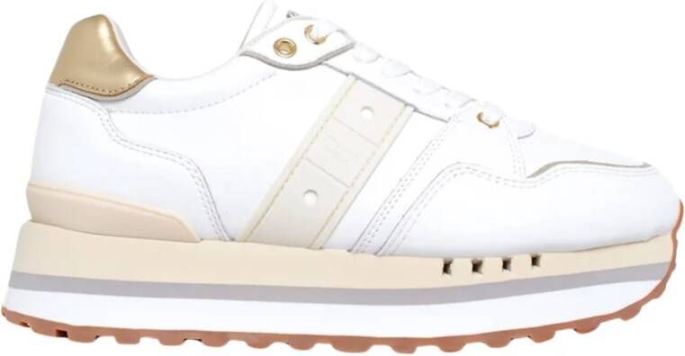 Blauer Witte Klassieke Sneakers Multicolor Dames