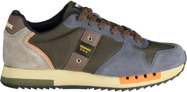 Blauer Polyester Sneaker Blue Heren