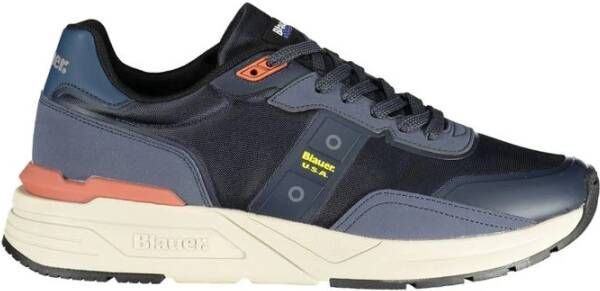 Blauer Blauwe Sneakers Stijlvol Casual Comfortabel Blue Heren