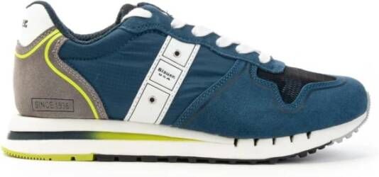 Blauer Quartz Sneakers met Veters Blauw Heren