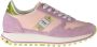 Blauer Roze Polyester Sneaker met Contrastdetails Pink - Thumbnail 6