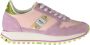 Blauer Roze Polyester Sneaker met Contrastdetails Pink - Thumbnail 1