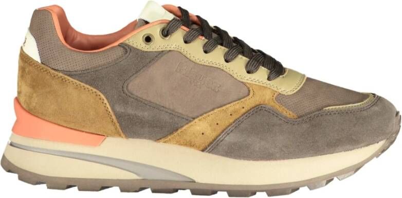 Blauer Sportieve Bruine Veterschoenen met Uitneembare Binnenzool Brown Heren