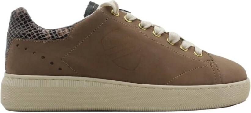 Blauer Stijlvolle Taupe Sneakers voor Vrouwen Multicolor Dames