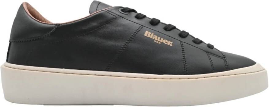 Blauer VIP Zwarte Vegan Leren Jas Black Heren