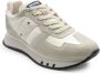 Blauer Witte Suède Nylon Leren Sneaker White Heren - Thumbnail 1