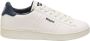 Blauer Witte Polyester Sneakers met Sportieve Details White Heren - Thumbnail 14