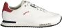 Blauer Witte Polyester Sneaker met Sportieve Details White Heren - Thumbnail 1