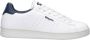 Blauer Witte Polyester Sneakers met Sportieve Details White Heren - Thumbnail 2