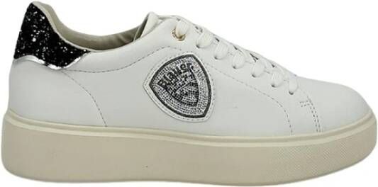 Blauer Witte en zwarte damessneakers F4Venus01 Gli White Dames