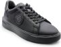 Blauer Sportieve Zwarte Polyester Sneaker met Contrastdetails Black Heren - Thumbnail 7