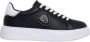 Blauer Zwarte Polyester Sneaker met Contrastdetails Black Heren - Thumbnail 5