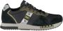 Blauer Zwarte sportsneakers met contrasterende accenten Multicolor Heren - Thumbnail 12