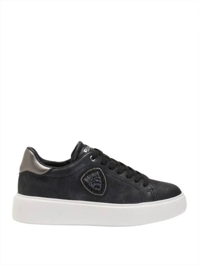 Blauer Zwarte Venus Sneakers Elegant Comfortabel Black Dames