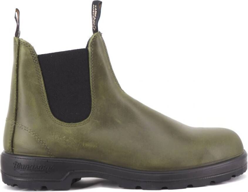 Blundstone 2052 Dark Leren Chelsea Laarzen voor Heren Groen Heren