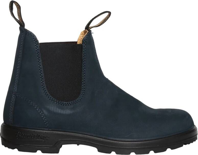 Blundstone Blauwe Nubuck Chelsea Boot 1940 Blue Heren