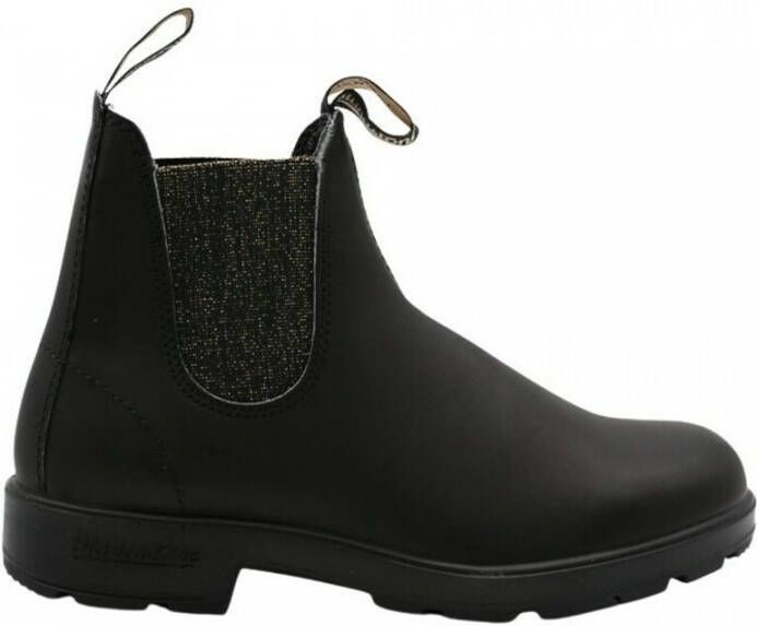 Blundstone Chelsea Stijl Waterdichte Leren Laarzen met Glitter Elastische Zijkanten Blue Dames