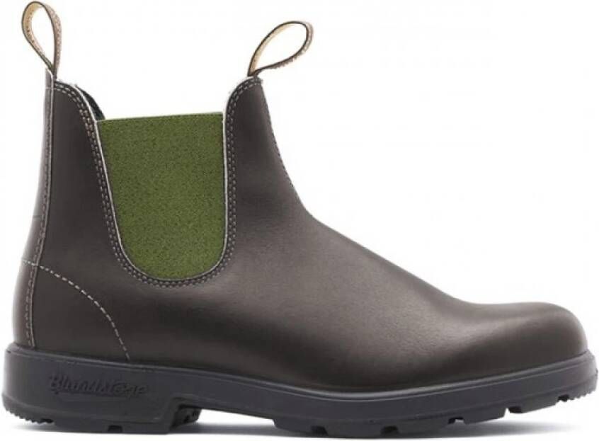 Blundstone Bruin Leren Laarzen Groen Heren