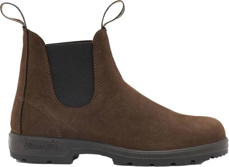 Blundstone Bruine 1606 Schoen voor Heren met Zwarte Elastiek Bruin Heren