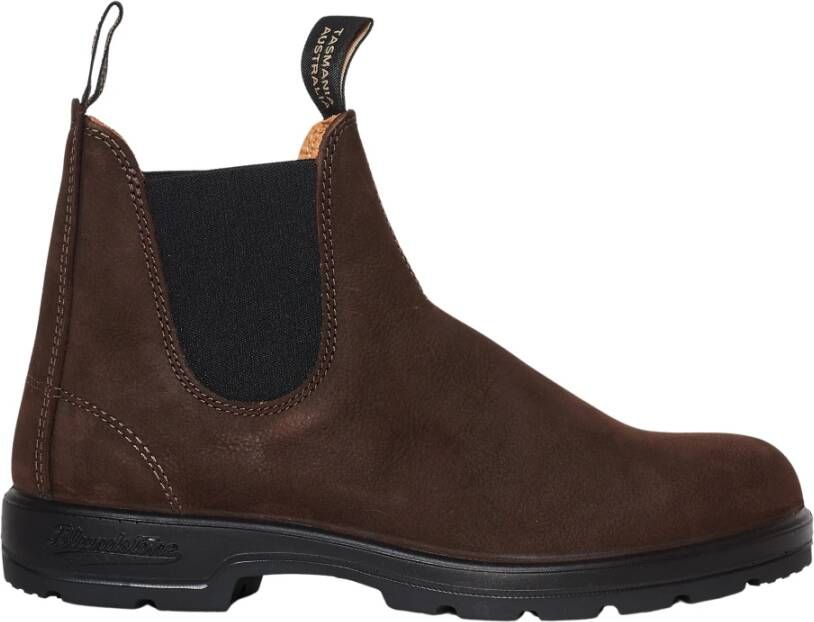 Blundstone Bruine lederen enkellaarsjes Brown Heren