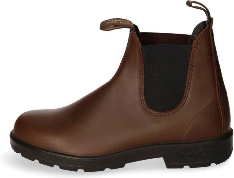 Blundstone Chelsea Boots van Leder met Elastische Inzet Brown Heren