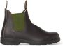 Blundstone Stiefel Boots #519 Stout Brown Leather with Olive Elastic (500 Series)-12UK - Thumbnail 36