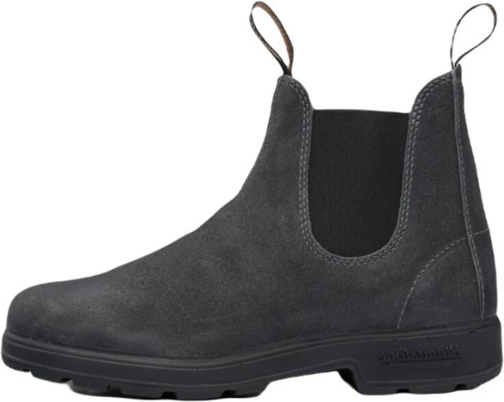 Blundstone Gevulde Rustiek Zwarte Chelsea Boots Gray Heren