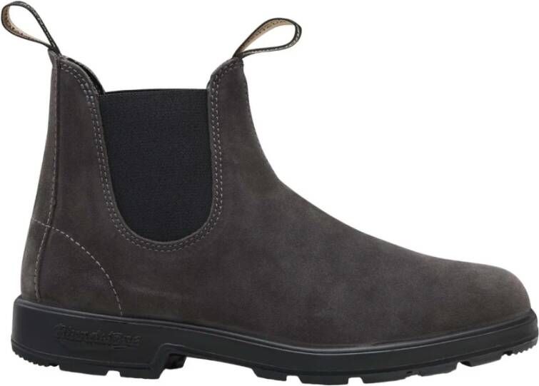 Blundstone Grijze Platte Leren Laarzen Gray Heren