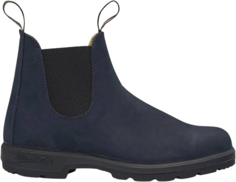 Blundstone Klassieke Chelsea Enkellaarzen Navy Blue Heren