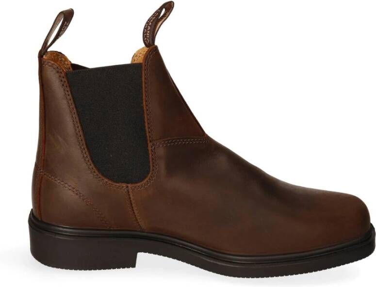 Blundstone Leren Chelsea Boot met Elastische Inzet Brown Heren