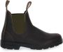 Blundstone Stiefel Boots #519 Stout Brown Leather with Olive Elastic (500 Series)-12UK - Thumbnail 22