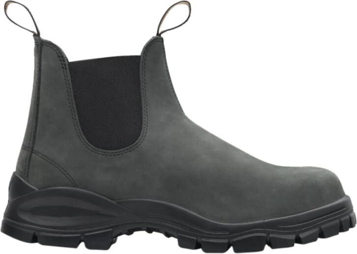 Blundstone Rustieke Unisex Leren Chelsea Laarzen Black Unisex