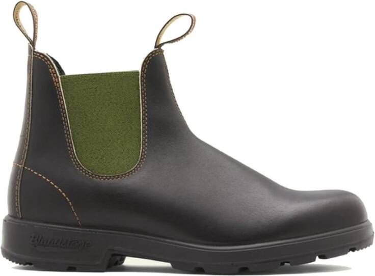 Blundstone Stout Bruin Elastisch Groene Chelsea Laarzen Bruin Heren