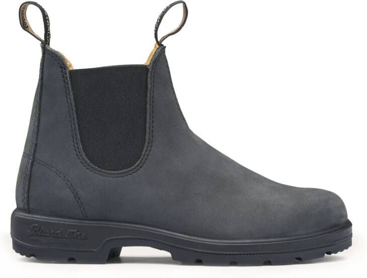 Blundstone Zwarte Chelsea Leren Laarzen Waterdicht Black Heren