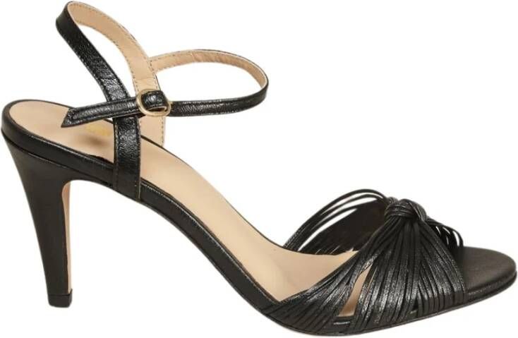 Bobbies Paris La Cosmique laminated leather sandals Zwart Dames