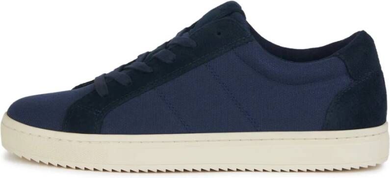 Boggi Milano Canvas en suède sneakers Blue Heren