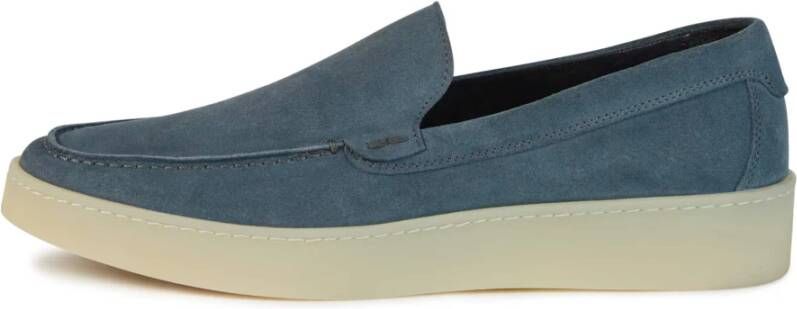 Boggi Milano Suède Loafers Blue Heren