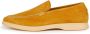 Boggi Milano Suède Loafers Yellow Heren - Thumbnail 1