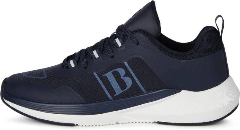 Boggi Milano Tec Fabric Sneakers Running Blue Heren