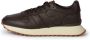 Boggi Milano Tumbled leren sneakers Brown Heren - Thumbnail 1