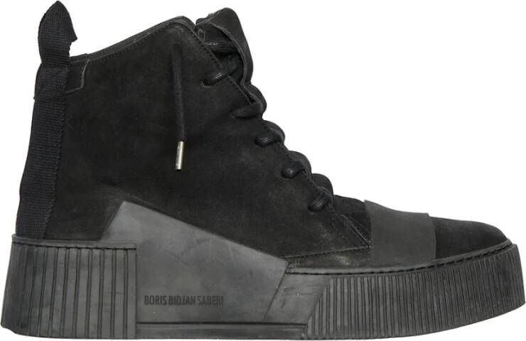 Boris Bidjan Saberi Moderne Street Style Sneaker Black Heren