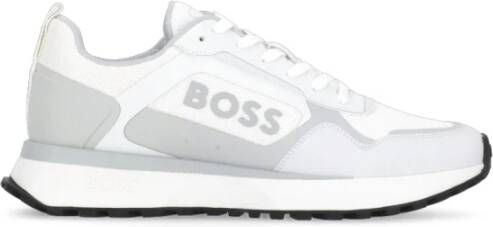 Boss Black Witte Sneakers met Logo Detail White Heren