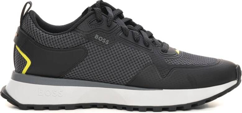 Boss High-Top Sneaker met Zijlogo Gray Heren