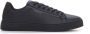 Boss Leren sneakers met veters contrastdetail Black Heren - Thumbnail 1