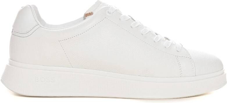 Boss Non-Slip Sneaker met Logo Zool White Heren