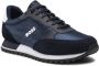 Boss Hugo Sneakers Heren Lage sneakers Herenschoenen Canvas Parkour runn NOS Blauw - Thumbnail 2