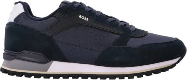 BOSS Lage Sneakers Heren Parkour-l_runn Maat: 42 Materiaal: Textiel Kleur: Blauw