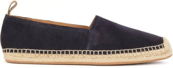 Boss Verfijnde Suède Espadrilles Black Heren